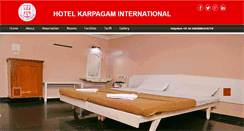 Desktop Screenshot of hotelkarpagam.com