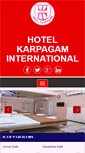Mobile Screenshot of hotelkarpagam.com