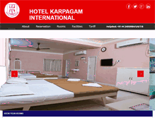 Tablet Screenshot of hotelkarpagam.com